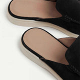 Yacht Men's Suede Mules, Black