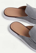 Yacht Men's Suede Mules, Grey