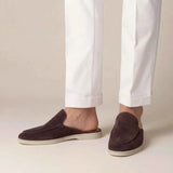 Yacht Men's Suede Mules, Brown