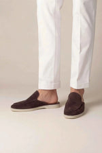 Yacht Men's Suede Mules, Brown