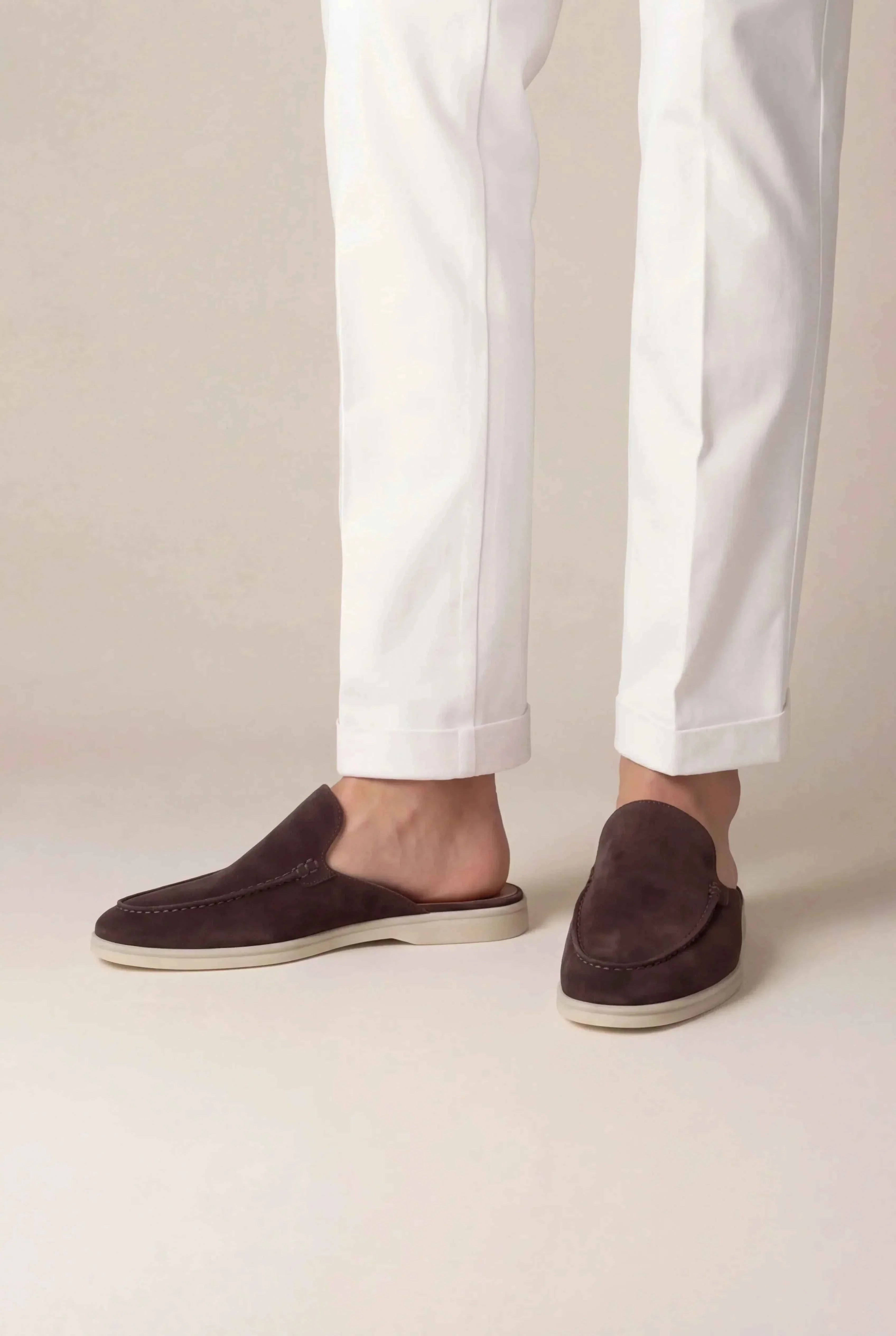 Mule Yacht i Brun Suede