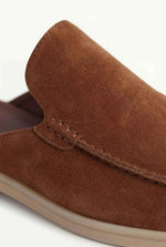 Yacht Men's Suede Mules, Maroon