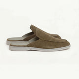 Yacht Men's Suede Mules, Olive