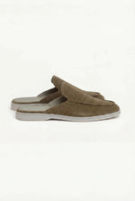 Yacht Men's Suede Mules, Olive