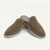 Yacht Men's Suede Mules, Olive