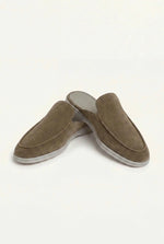 Yacht Men's Suede Mules, Olive