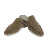 Green Suede Yacht Mules
