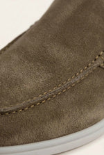 Yacht Men's Suede Mules, Olive