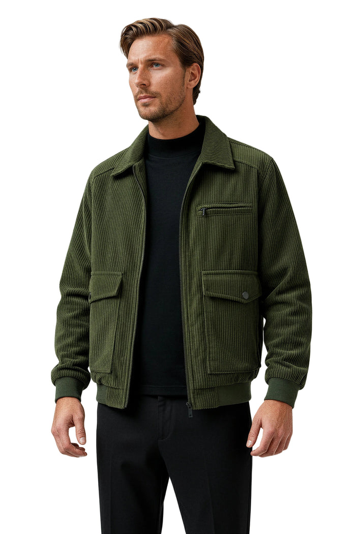 Men's Corduroy Jacket – Military Green