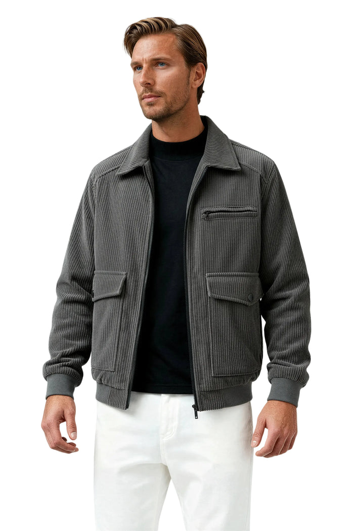 Men's Corduroy Jacket – Gray
