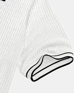 Monaco Ribbed V-Neck Polo
