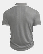Monaco Ribbed V-Neck Polo