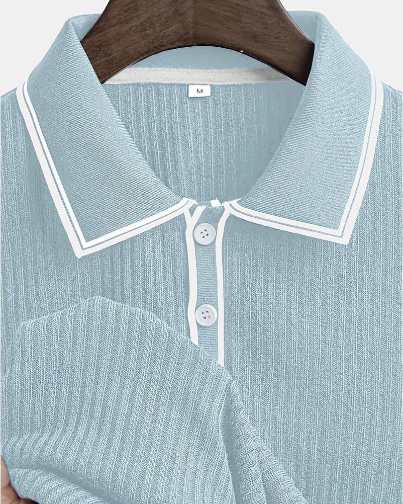 Jasper Men's Polo Shirt, Tailored Structure Mediterranean