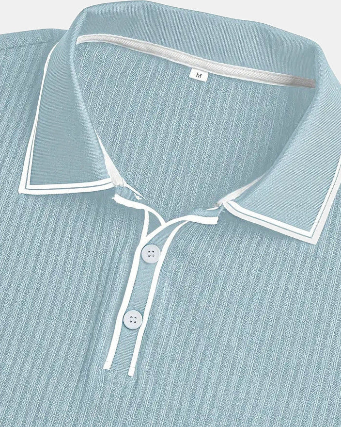Jasper Men's Polo Shirt, Tailored Structure Mediterranean
