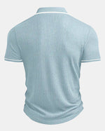 Monaco Ribbed V-Neck Polo
