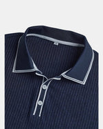 Monaco Ribbed V-Neck Polo