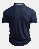 Monaco Ribbed V-Neck Polo