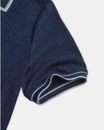 Monaco Ribbed V-Neck Polo
