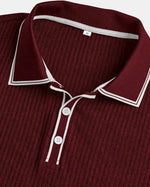 Monaco Ribbed V-Neck Polo