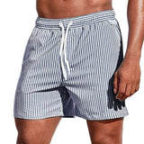 Casual Striped Swim Shorts