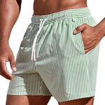 Casual Striped Swim Shorts