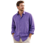 Kensington Men's Shirt in Lightweight Linen, Relaxed Fit