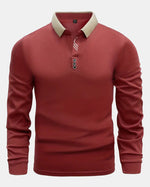 Savannah Contrast Long-Sleeve Polo