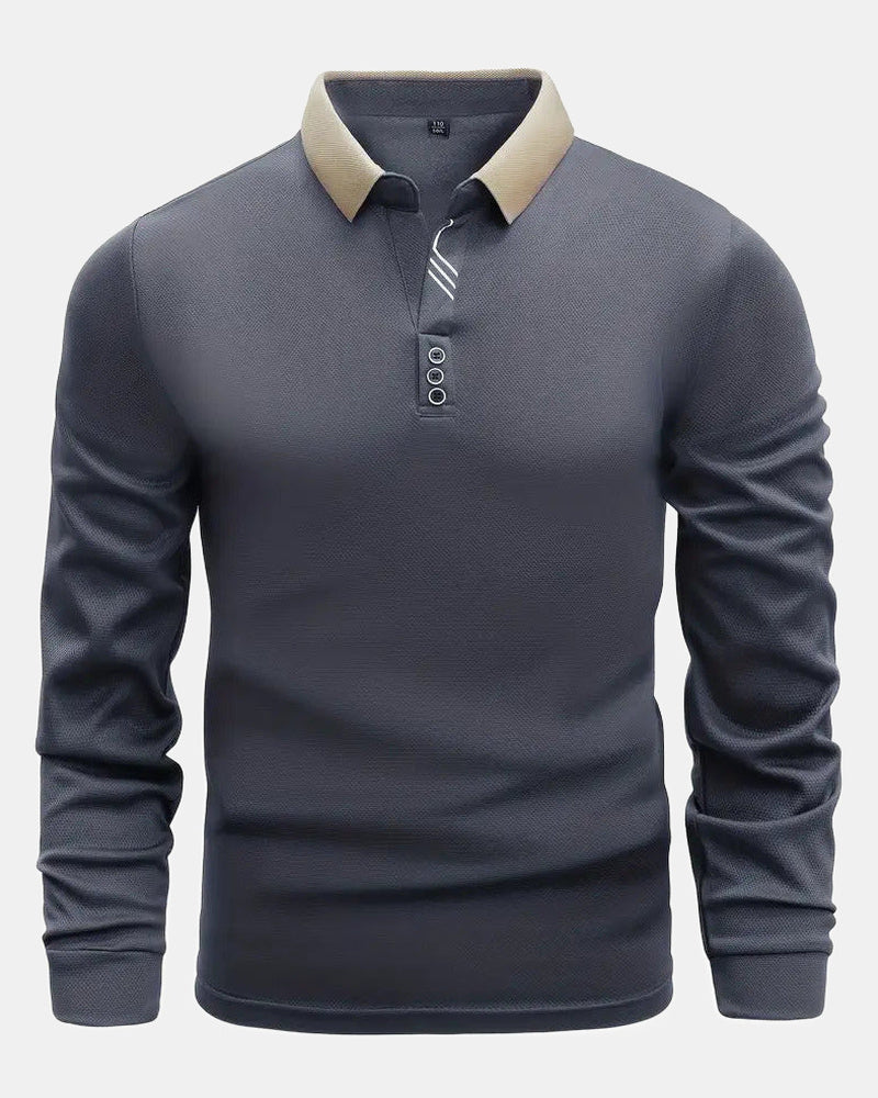 Men's Polo Shirt, Light in Gray