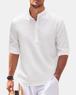 Tangier Band Collar Polo