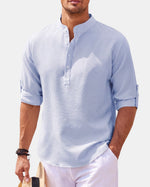 Tangier Band Collar Polo
