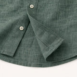 Meadowfall Men's Linen Shirt, Relaxed Fit, Button-Down