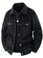 Plaid Suede Jacket