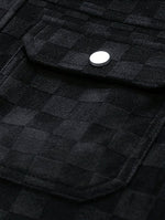 Plaid Suede Jacket