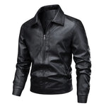 Elegant Windproof Leather Jacket