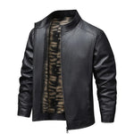 Vintage Leather-Lined Fleece Jacket