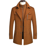 Double Collar Wool Coat