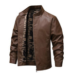 Vintage Leather-Lined Fleece Jacket