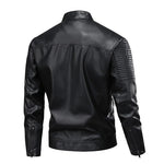Leather Jacket with Multiple Pockets