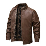 Vintage Leather-Lined Fleece Jacket