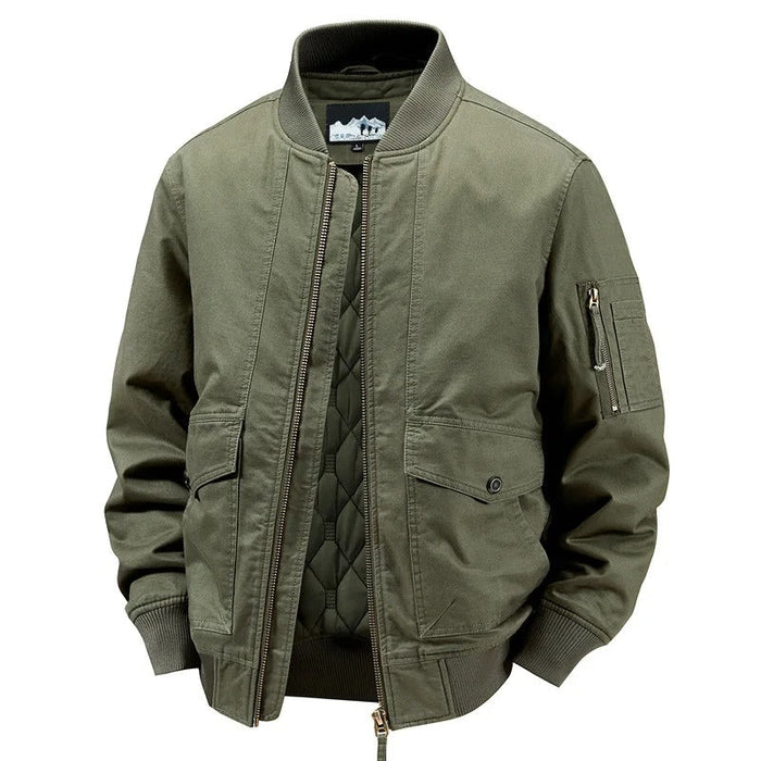 Elegant Cotton Bomber Jacket