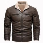 Retro Fleece Leather Lined Jacket