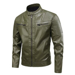Leather Jacket with Multiple Pockets