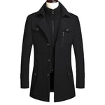 Double Collar Wool Coat