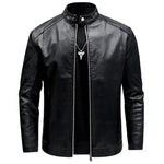Elegant Men's Leather Biker Jacket