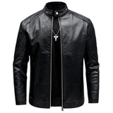 Elegant Men's Leather Biker Jacket