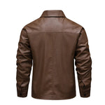 Elegant Windproof Leather Jacket