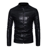 Leather Jacket with Fur Trim