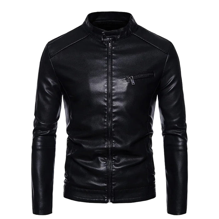 Leather Jacket with Fur