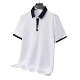 Marek - Elegant striped polo