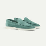 Classic Men's Suede Loafers, Apple Blue